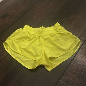 Neon yellow lululemon Hotty hots